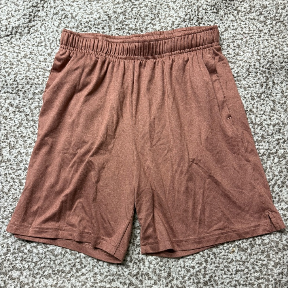 Old Navy Brown Athletic Shorts with Elastic Waistband
